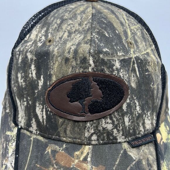 Mossy Oak Camouflage Hat Hunt Woodland Camo Fish Baseball Velcro Backstrap - Picture 2 of 14
